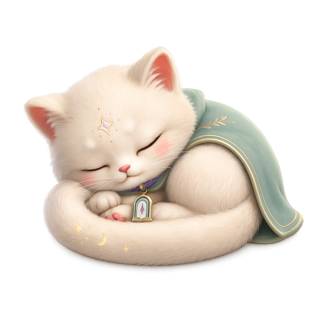 Спящий котик